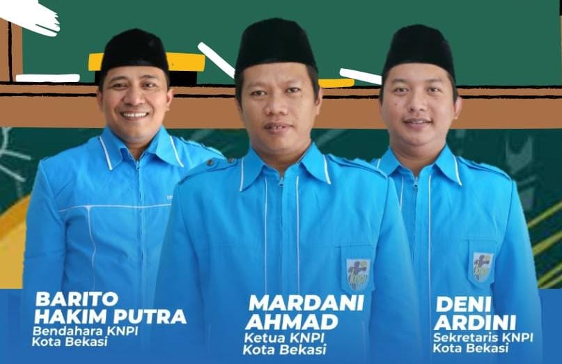 Mardani Ahmad Bersama Sekretaris dan Bendahara KNPI Kota Bekasi